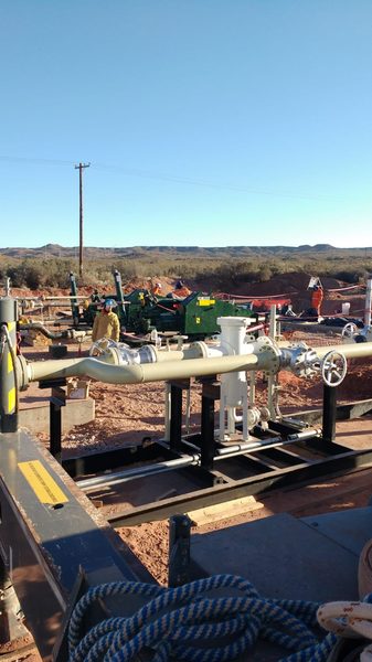 Piping industrial en yacimiento